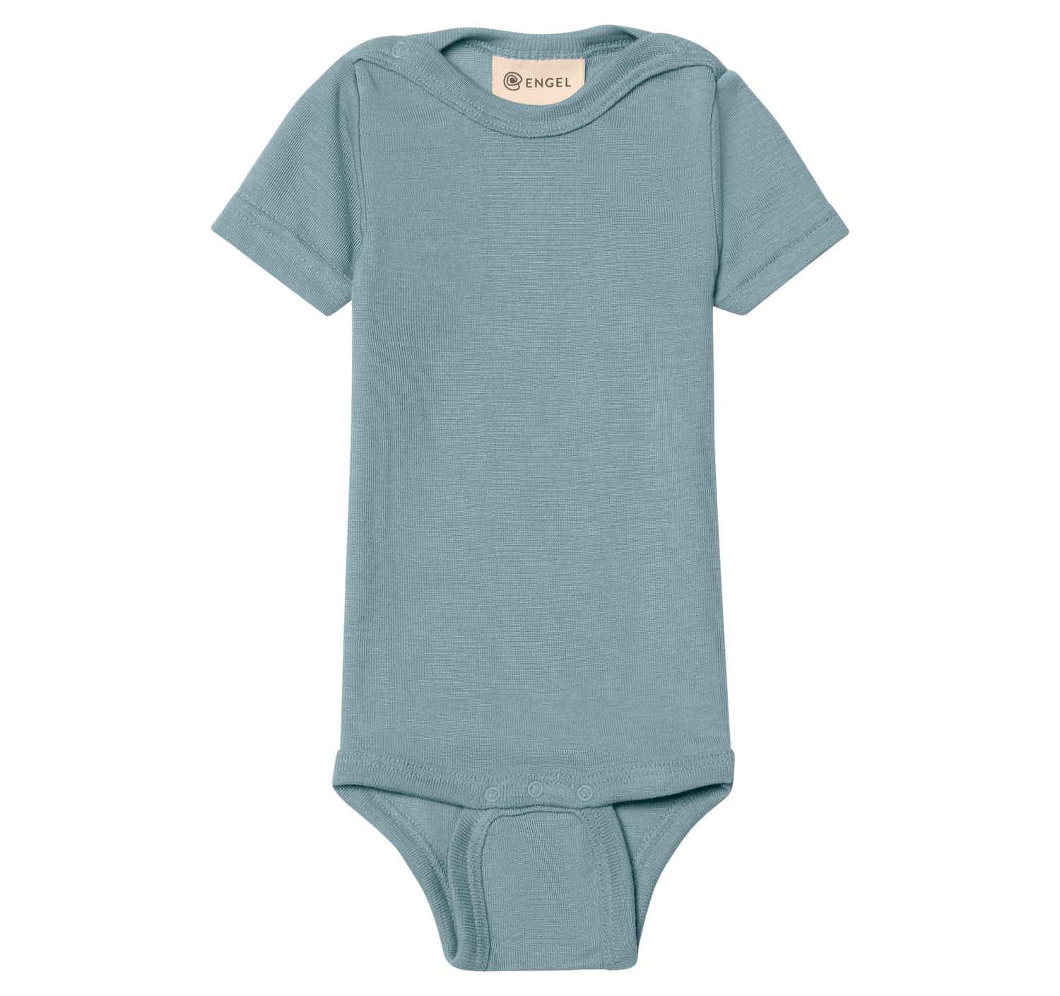 Merino/Silk Short-Sleeved Baby Onesie