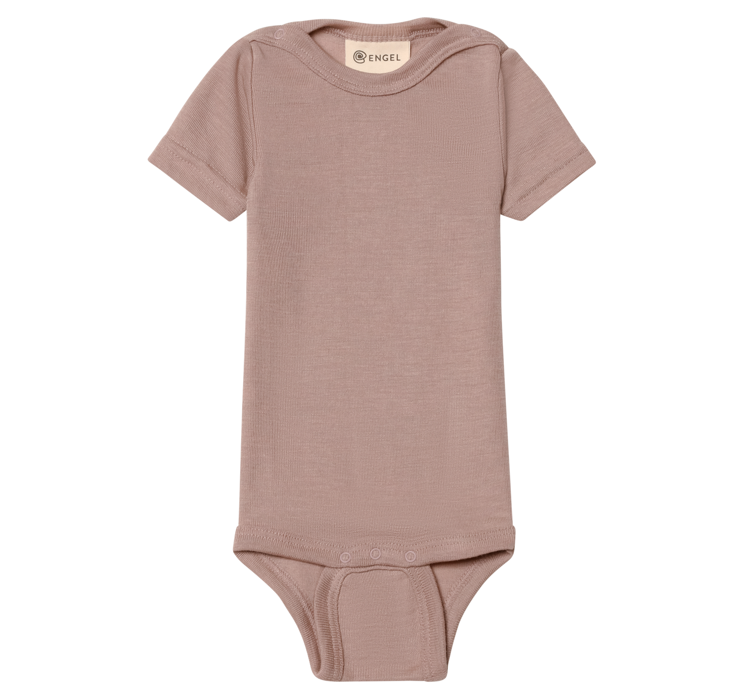 Merino/Silk Short-Sleeved Baby Onesie